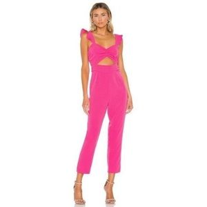 Lovers + Friends Knox Jumpsuit in Hot Pink